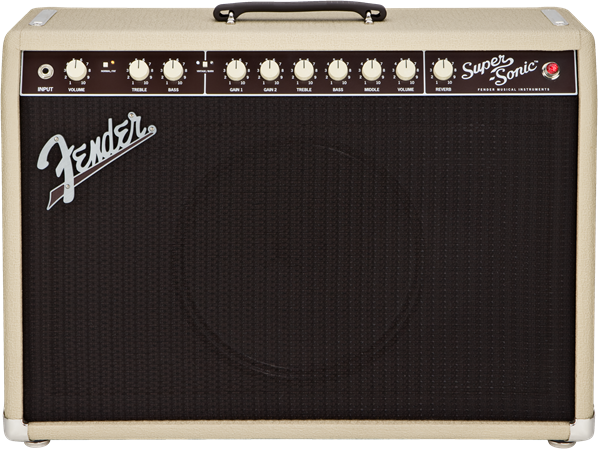 Fender Super-Sonic 22 Combo, Combo ampli à lampes 22 W, blond