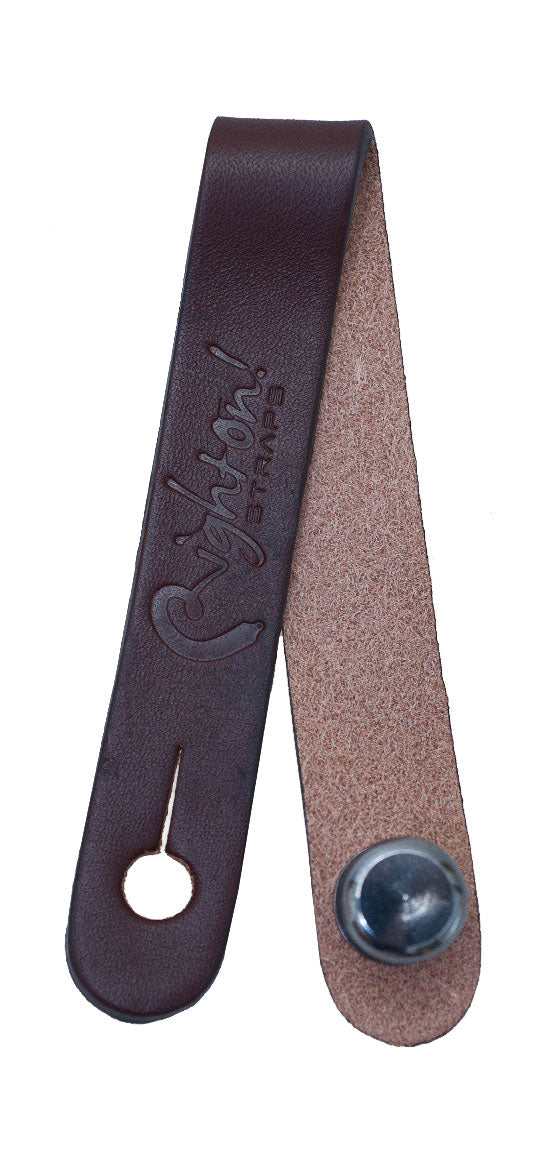 RightOn! Neck Straplink Acoustic Guitar Strap Button, Brown