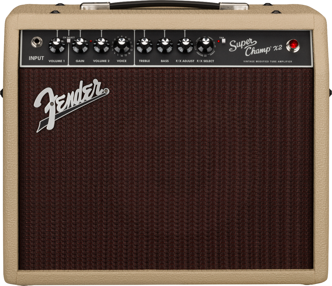 Fender Limited Edition Super Champ X2 15w Hybrid Valve Amp Combo, Ragin' Cajun, Blonde