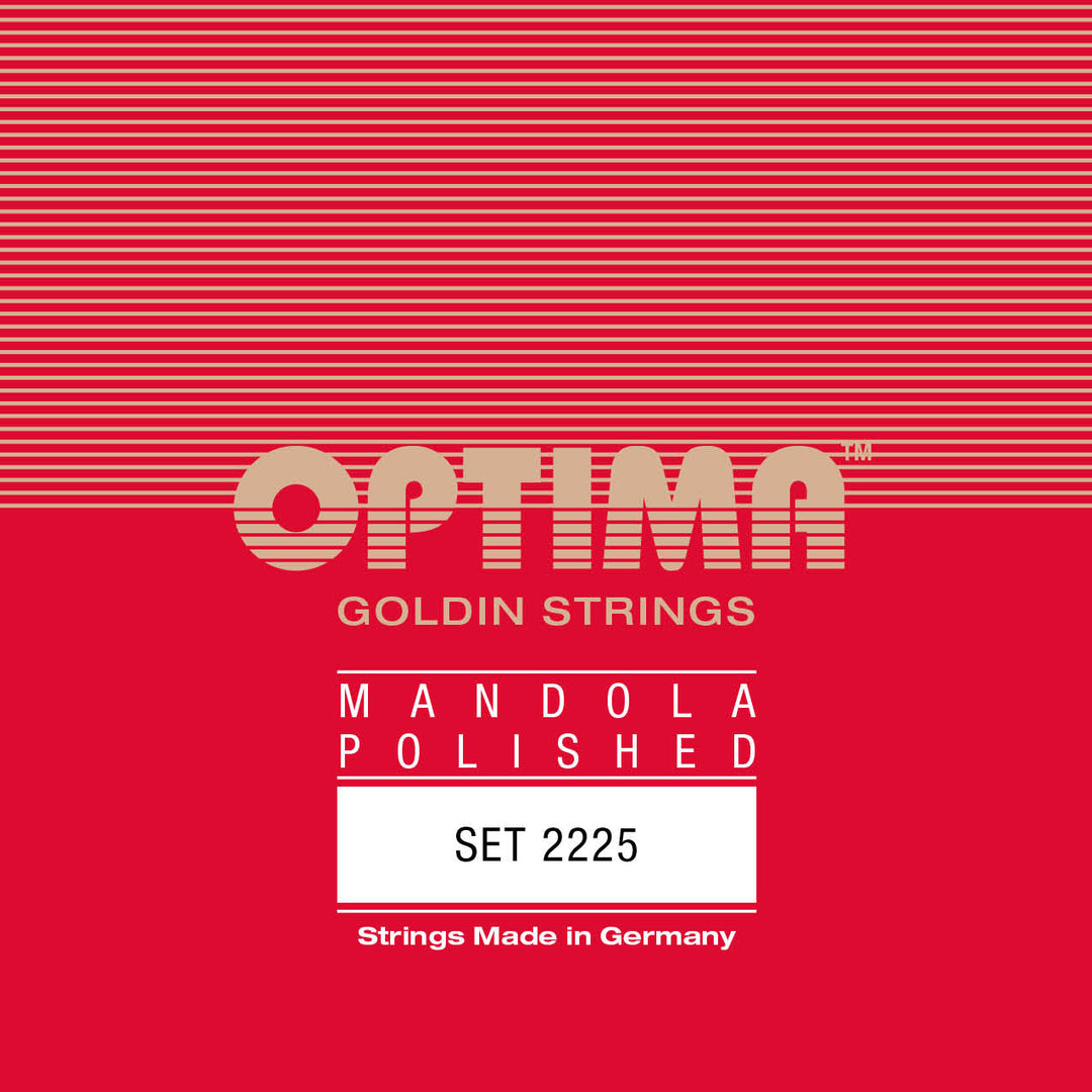Optima Mandola Goldin String Set, Polished, Loop End, .019-.060