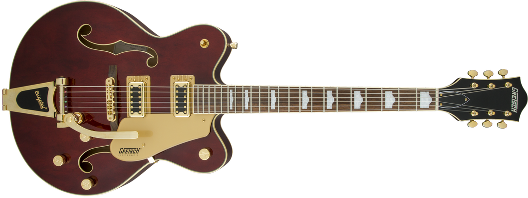 Gretsch G5422TG Electromatic Hollow Body Double-Cut with Bigsby and Gold Hardware, Walnut Stain