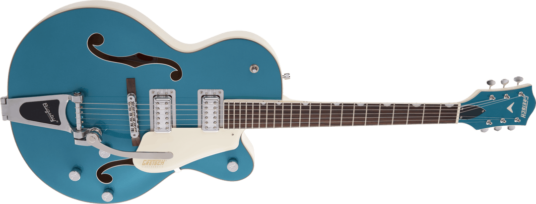 Gretsch G5410T Limited Edition Electromatic Tri-Five Hollow Body Single-Cut with Bigsby, Rosewood Fingerboard, Two-Tone Ocean Turquoise/Vintage White