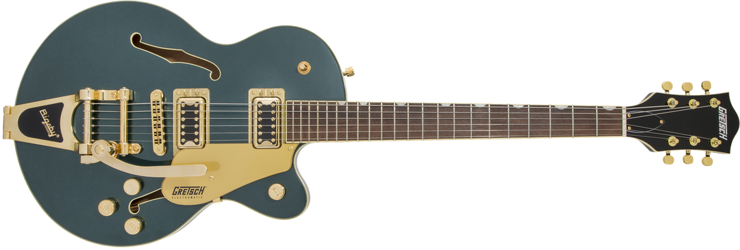 Gretsch G5655TG Electromatic Center Block Jr. Single-Cut with Bigsby and Gold Hardware, Laurel Fingerboard, Cadillac Green