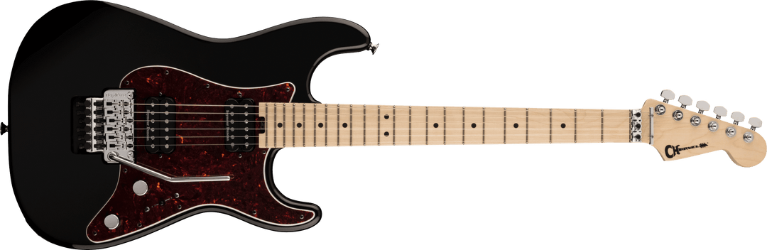 Charvel Pro-Mod So-Cal Style 1 HH FR M, Maple Fingerboard, Gamera Black - A Strings