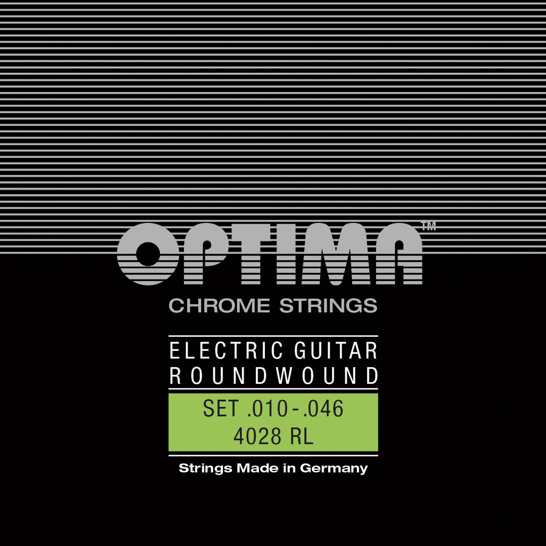 Optima Chrome Electric Guitar String Set, Chrome, .010-.046