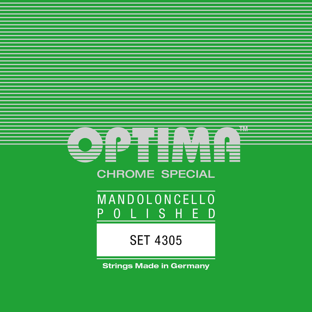 Optima Mandocello String Set, Chrome Specially Polished, Loop End, .010-.036