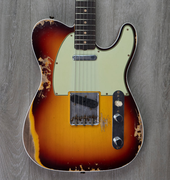 Fender Custom Shop 1960 Telecaster Custom Heavy Relic, Chocolate 3-Colour Sunburst