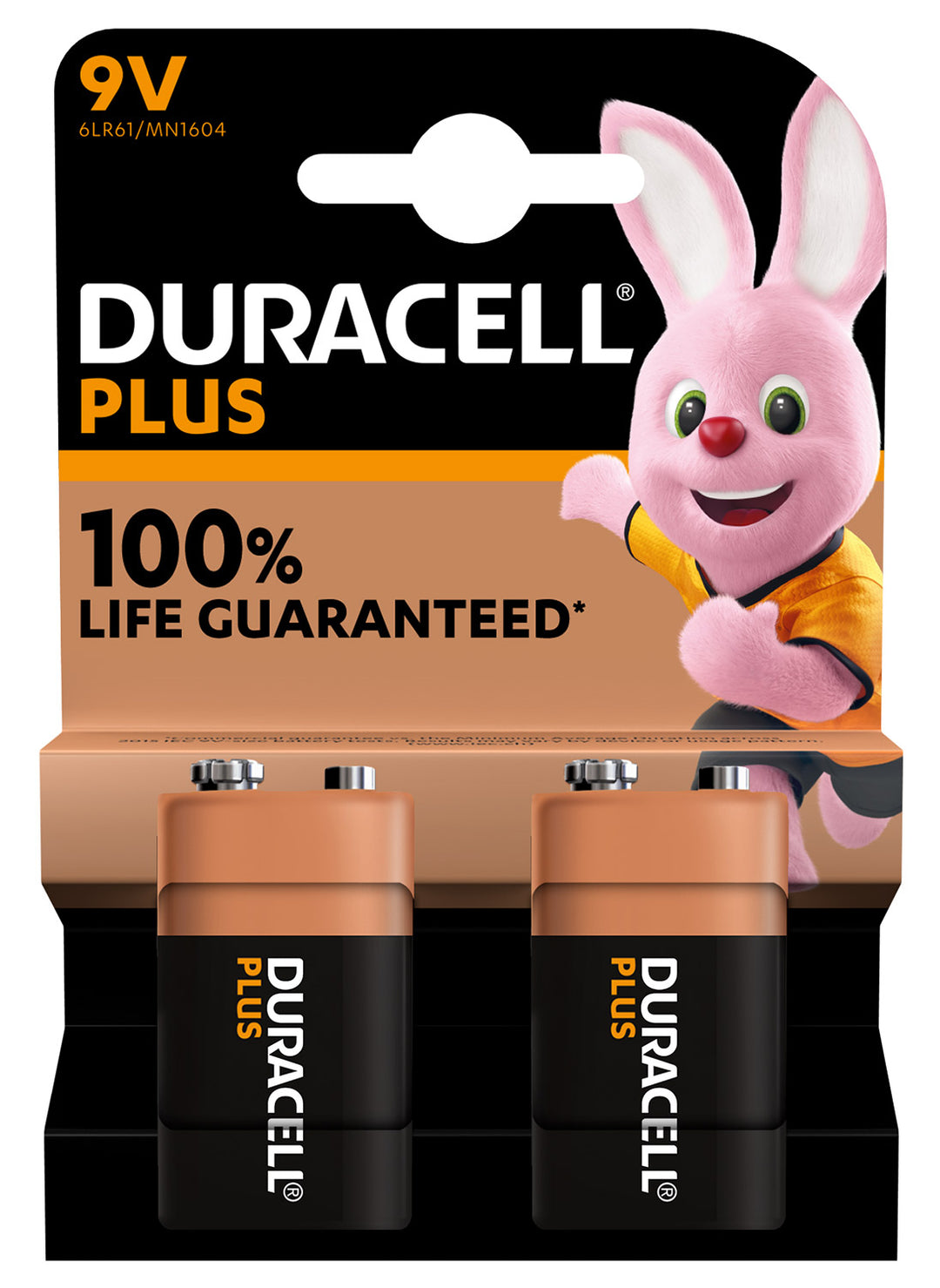 Duracell Plus PP3 9v Battery - 2-Pack