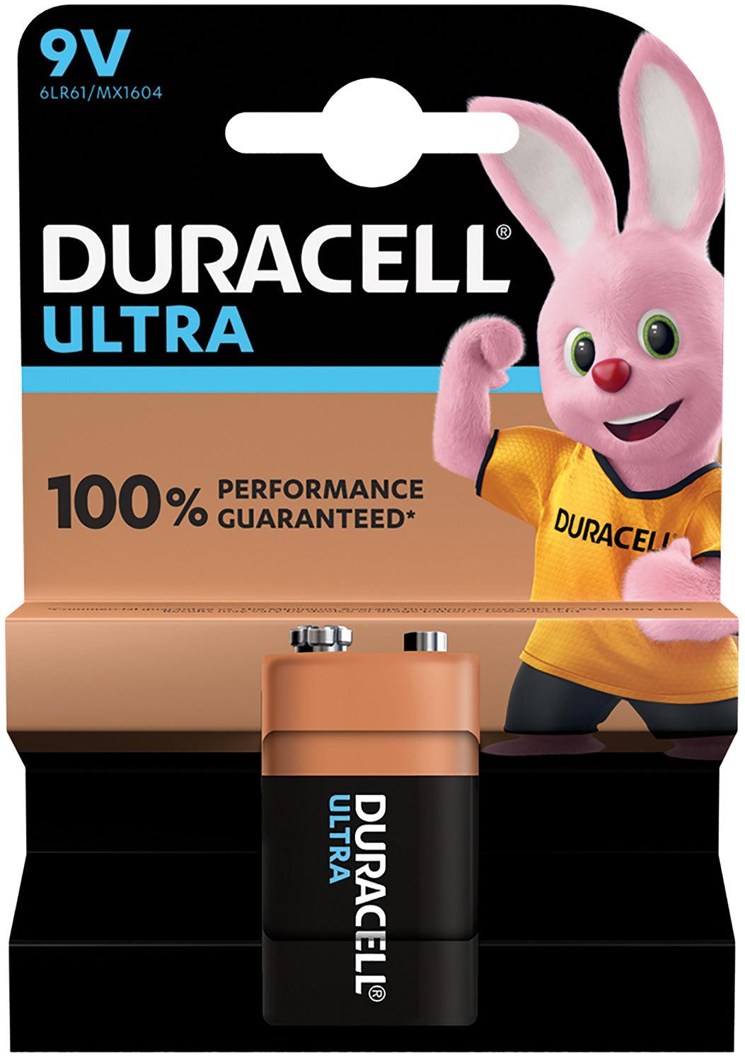 Duracell 9v Ultra Plus Alkaline Battery PP3 - A Strings