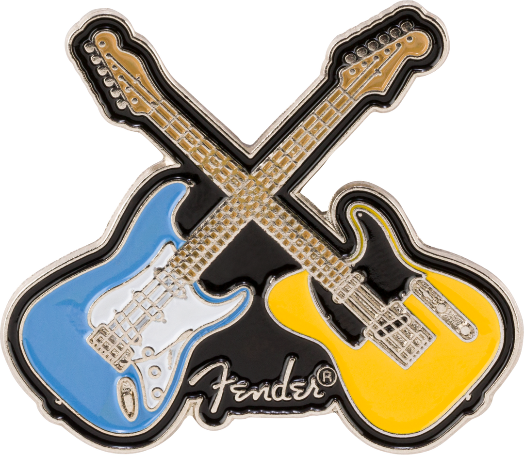 Fender Crossed Guitars Enamel Pin