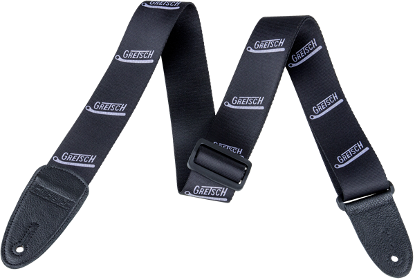 Gretsch Vibrato Arm Pattern Strap, Black/Gray