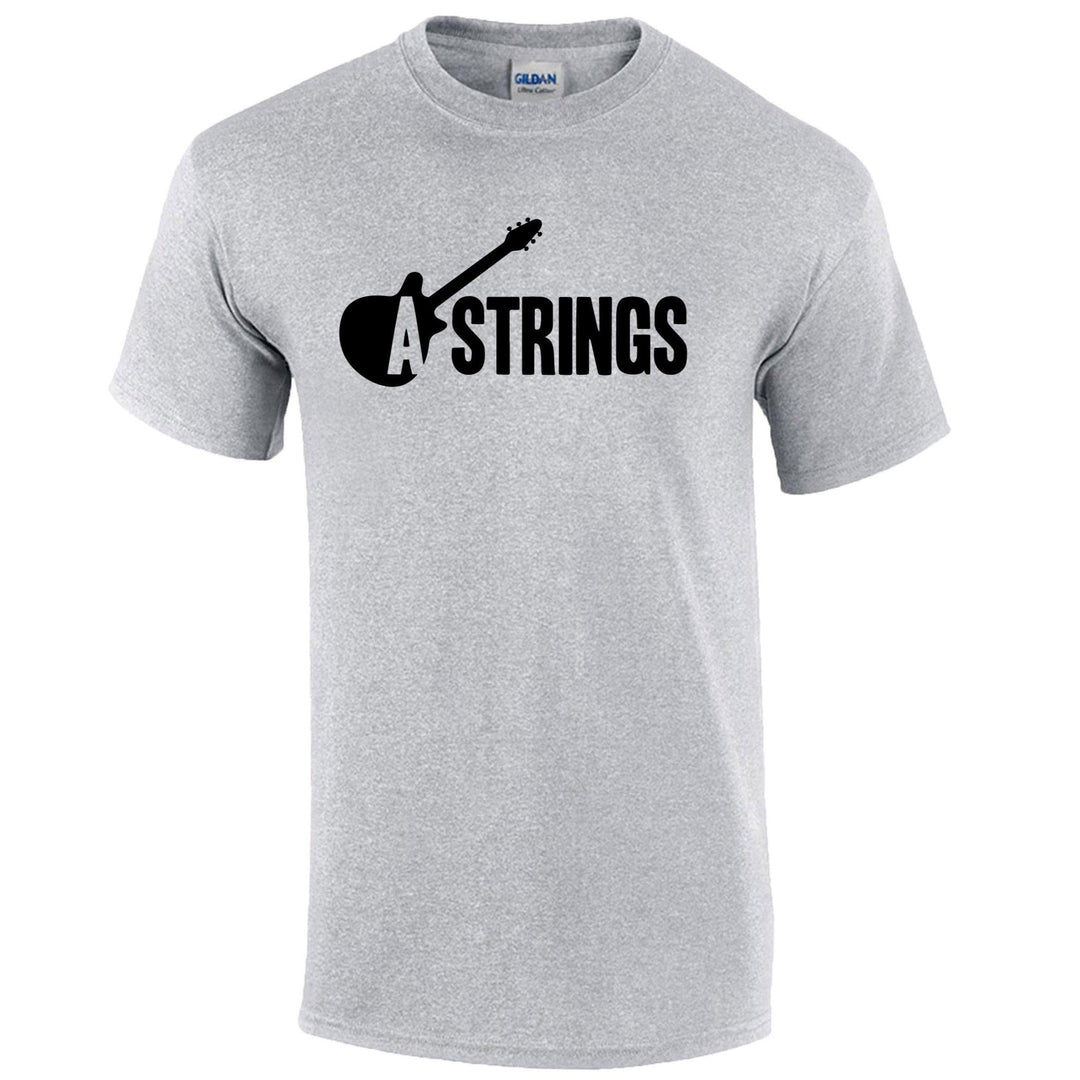 A Strings 2021 Logo T-Shirt, Grey - A Strings