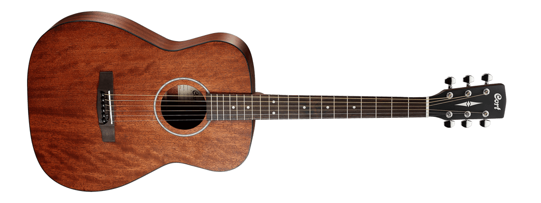 Cort AF510M Concert Mahogany Open Pore Acoustic Guitar - A Strings