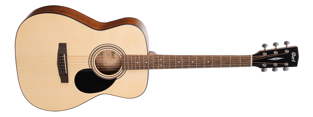 Cort AF510 Concert Natural Open Pore Acoustic Guitar - A Strings