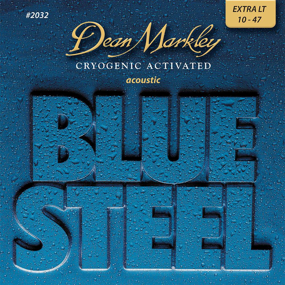 Dean Markley Blue Steel Acoustic String Set, Phosphor Bronze, .010-.047 - A Strings