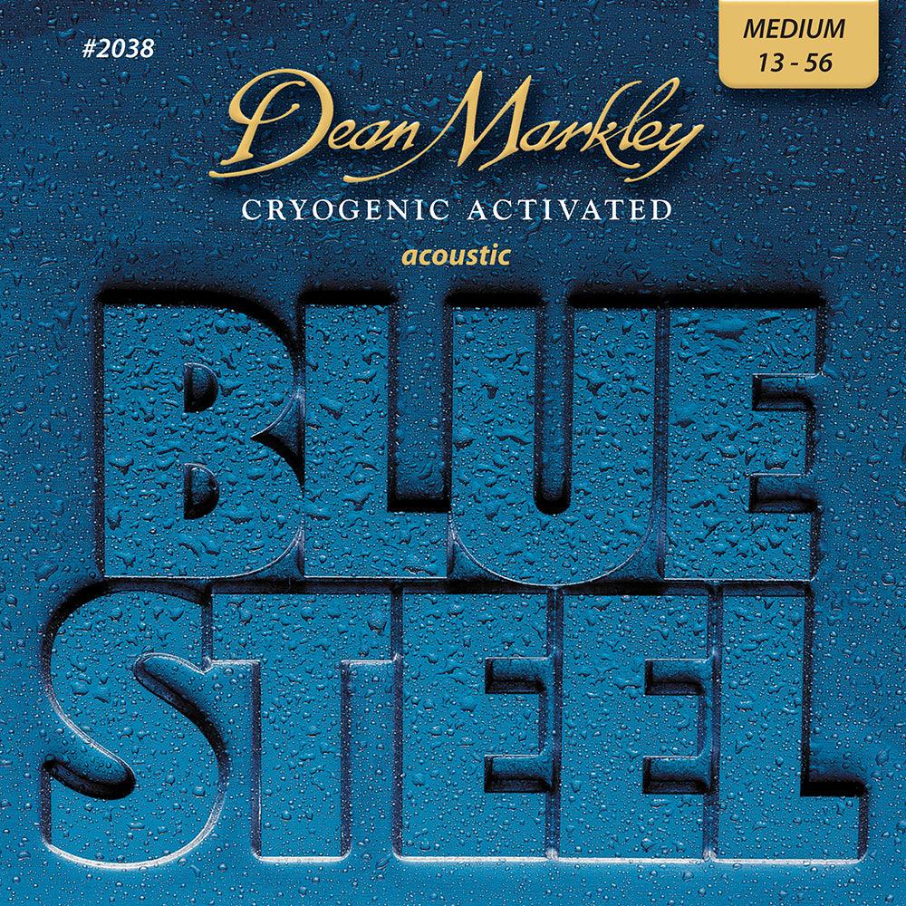 Dean Markley Blue Steel Acoustic String Set, Phosphor Bronze, .013-.056 - A Strings
