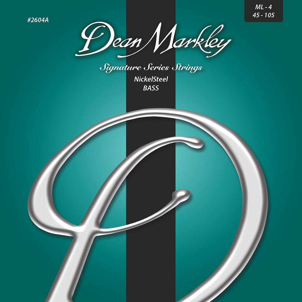 Dean Markley NickelSteel Signature Bass Strings Medium Light 4 String 45-105 - A Strings