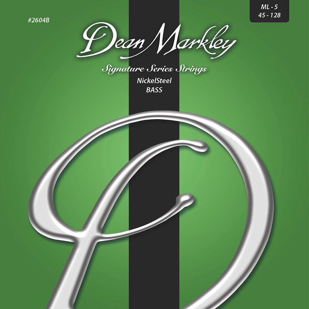 Dean Markley NickelSteel Signature Bass Strings Medium Light 5 String 45-128 - A Strings