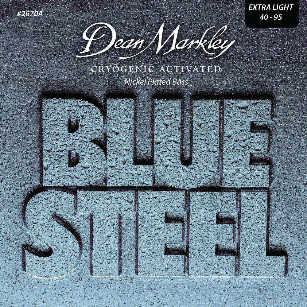 Dean Markley Blue Steel NPS Bass Guitar Strings Extra Light 4 String 40-95 - A Strings