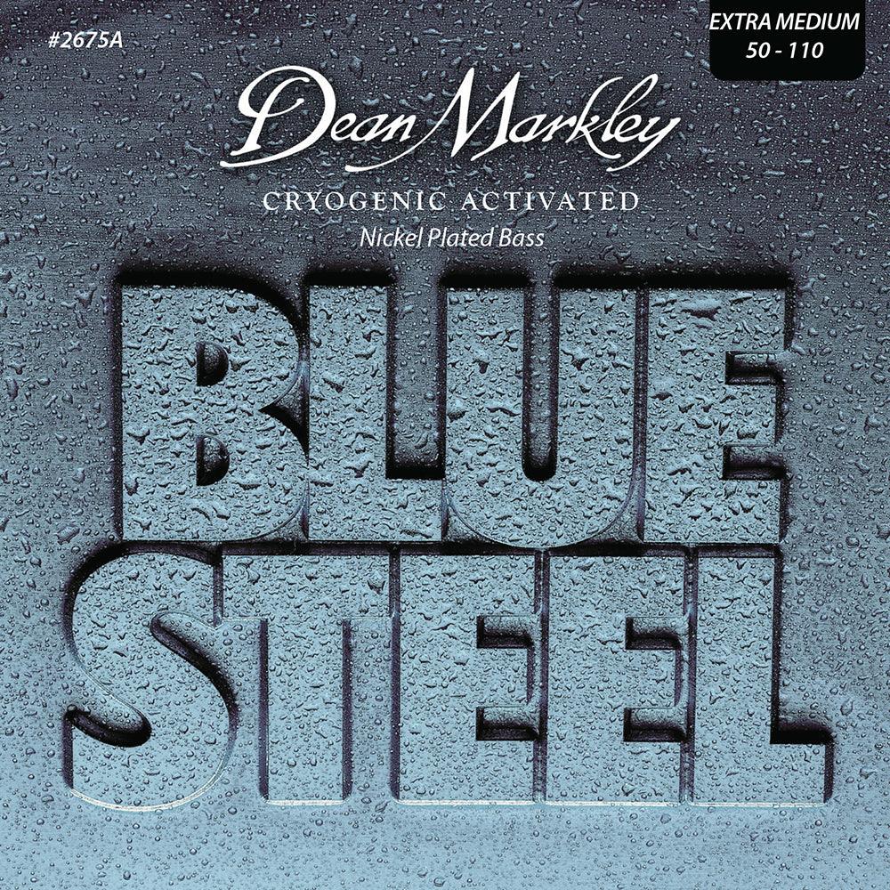 Dean Markley Blue Steel NPS Bass Guitar Strings Extra Medium 4 String 50-110 - A Strings