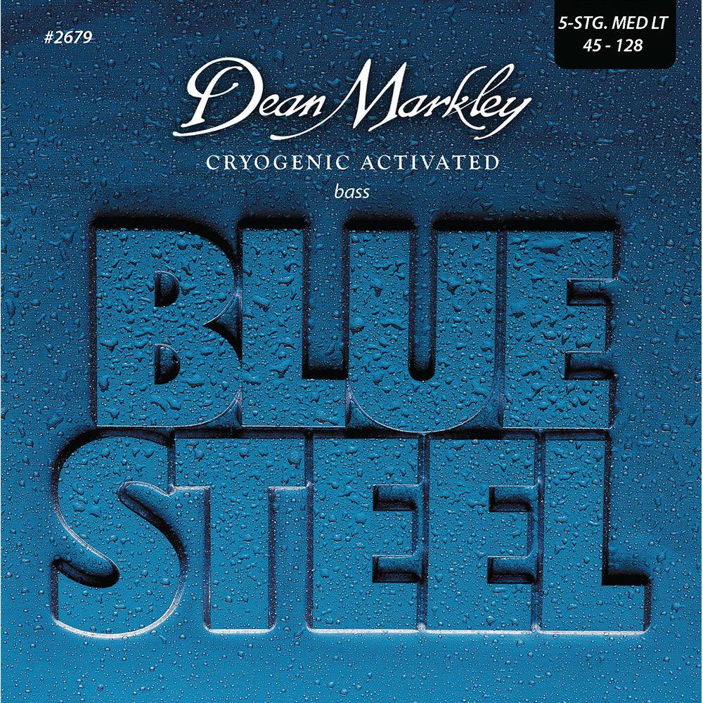 Dean Markley Blue Steel Bass Guitar Strings Medium Light 5 String 45-128 - A Strings
