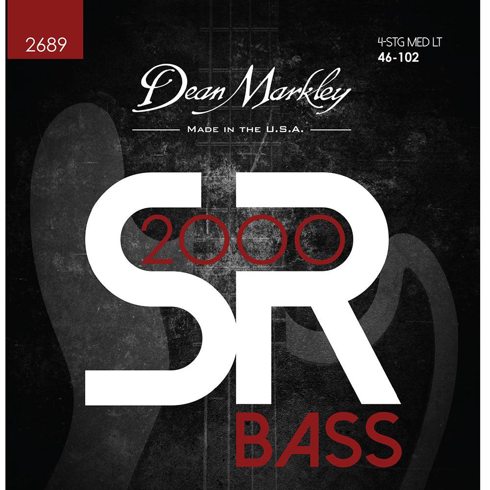 Dean Markley SR2000 High Performance Bass Guitar Strings, .046-.102 - A Strings