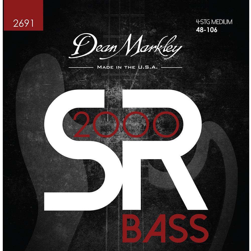 Dean Markley SR2000 High Performance Bass Guitar Strings, .048-.106 - A Strings