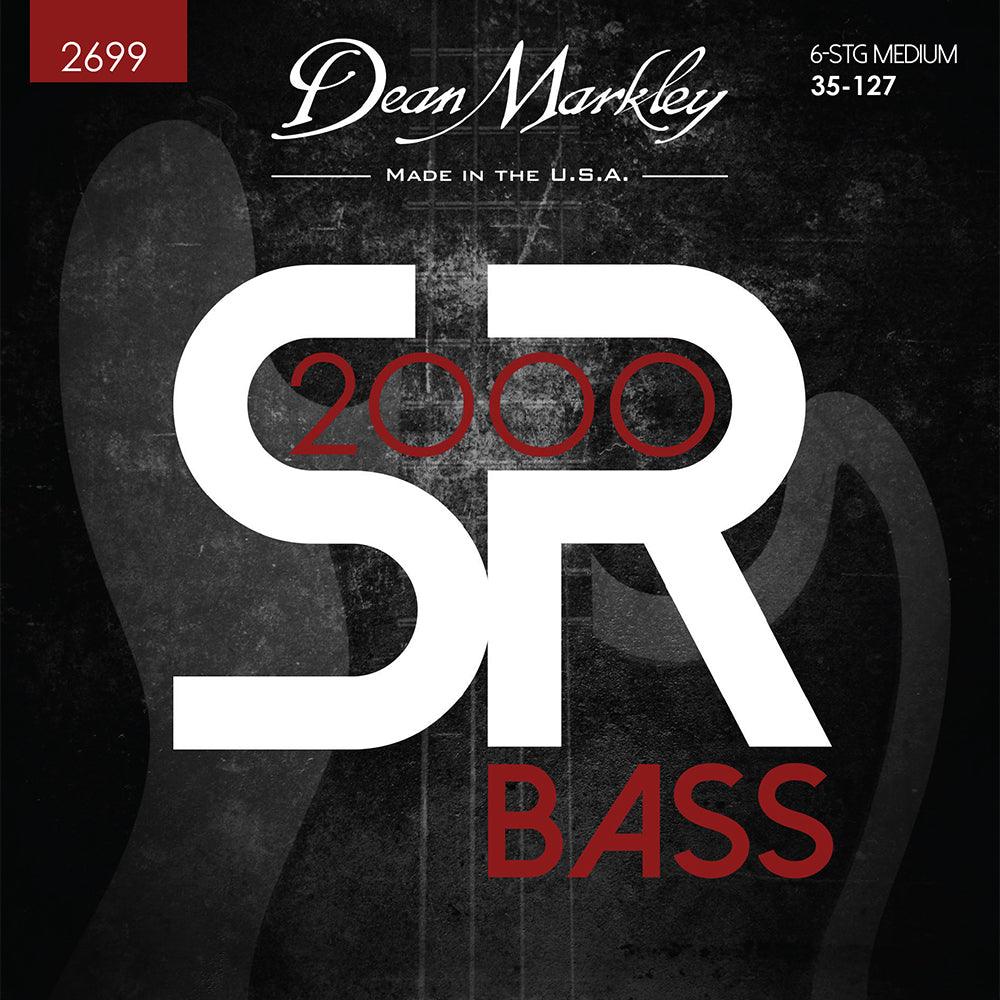 Dean Markley SR2000 High Performance Bass Guitar Strings, 6 String, .035-.128 - A Strings