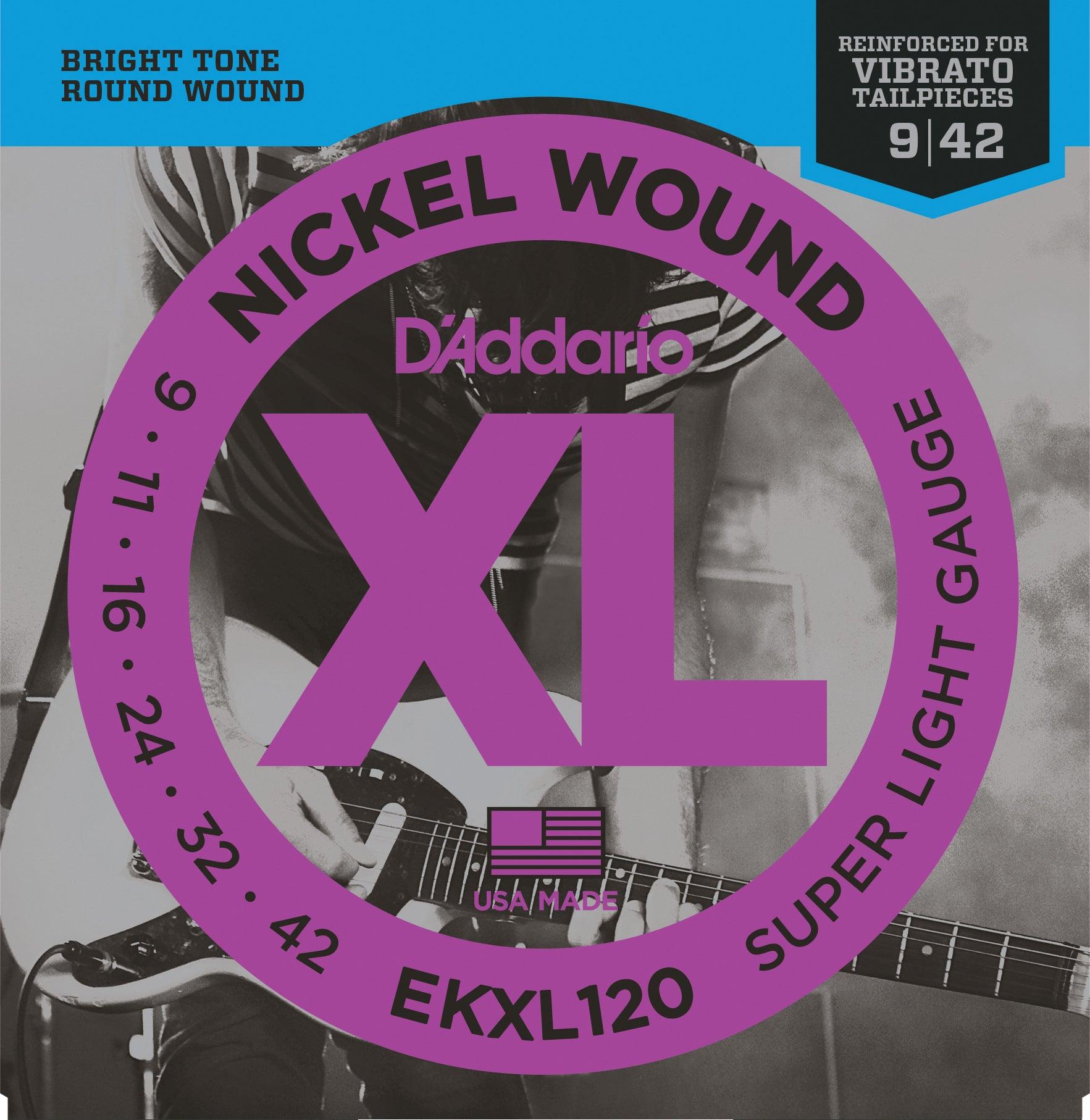 D Addario XL Reinforced Electric Guitar String Set Nickel