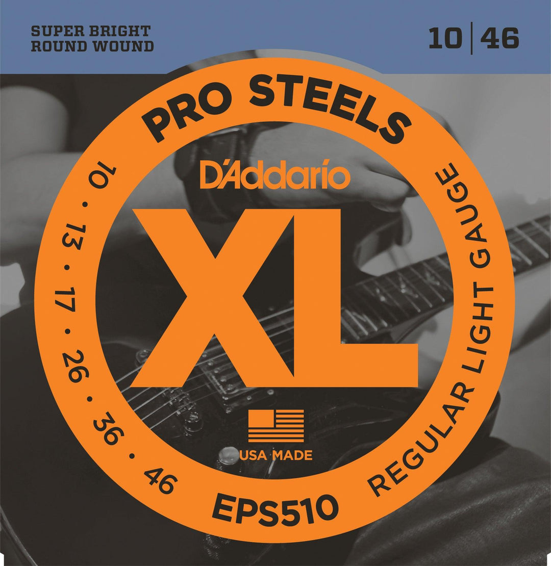 D'Addario ProSteels Electric String Set, Regular Light .010-.046 - A Strings