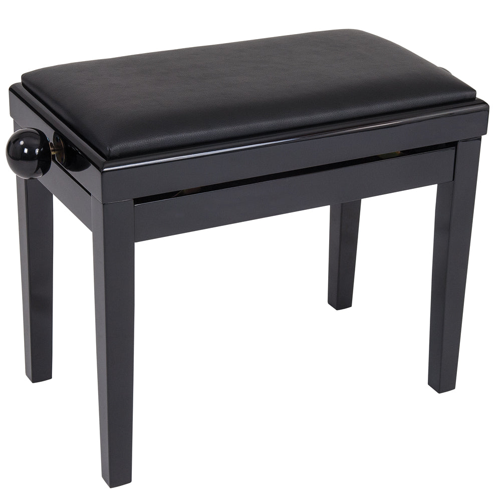 Kinsman Adjustable Piano Bench - Polished Gloss Black