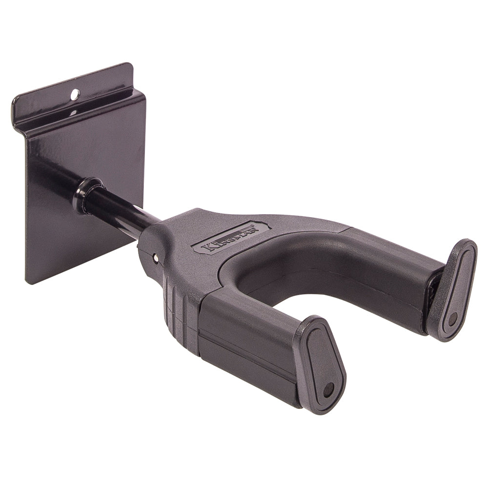 Colgador de guitarra Kinsman Auto Lock Slatwall ~ Negro ~ Corto