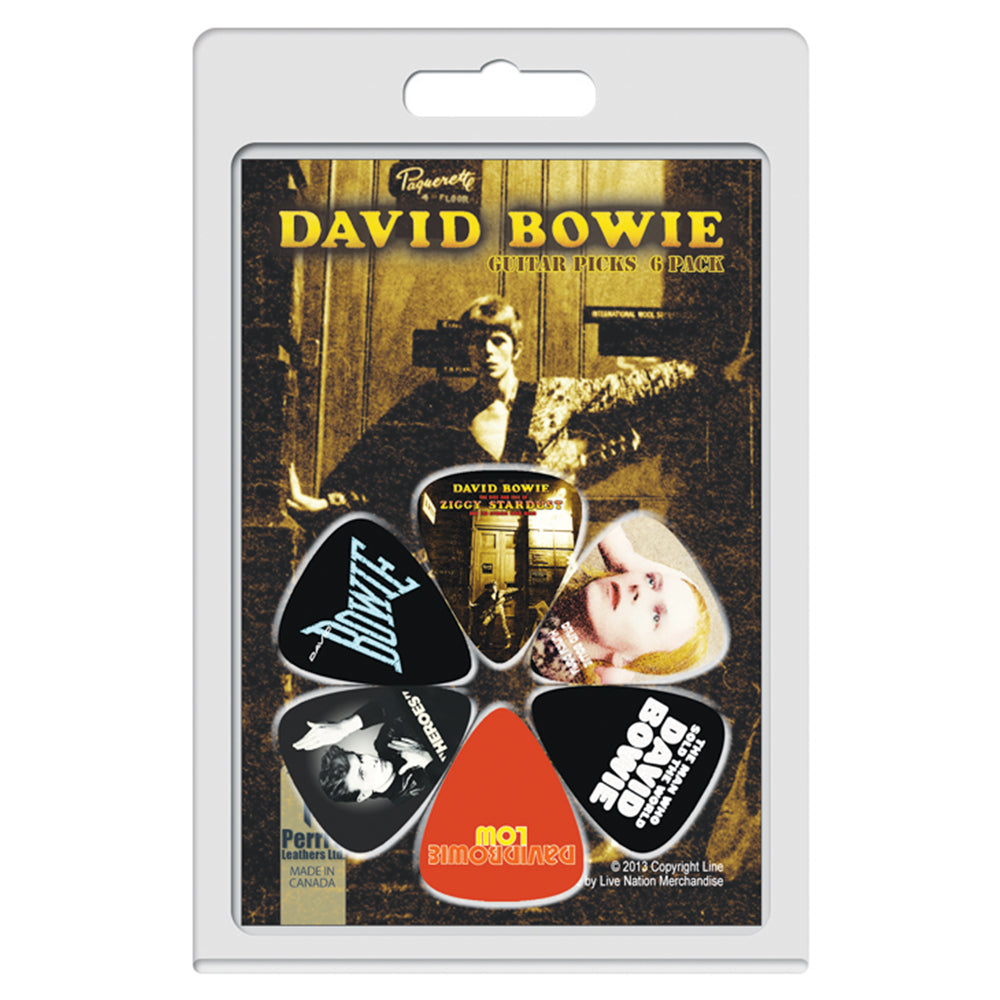 Perris 6 Pick Pack ~ David Bowie Album Covers