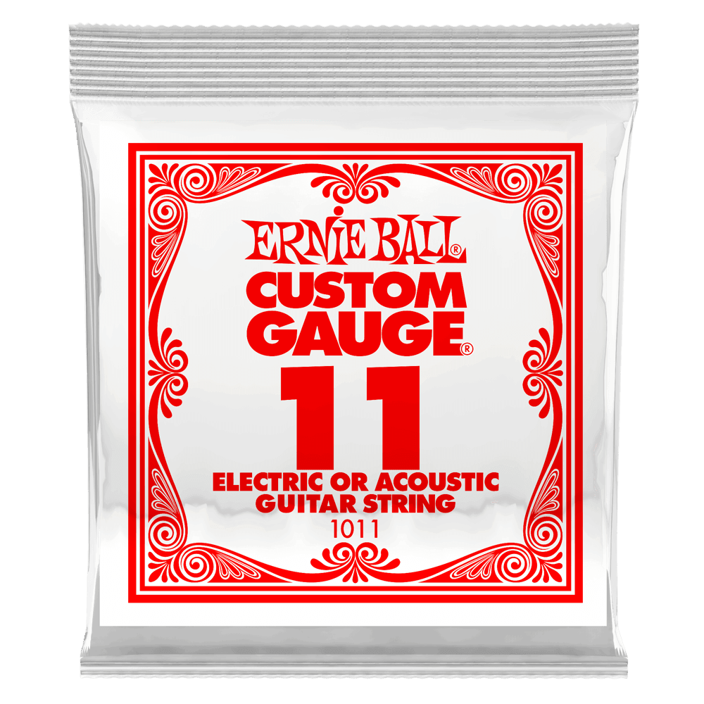 Ernie Ball Single String, Plain Steel, .011 - A Strings