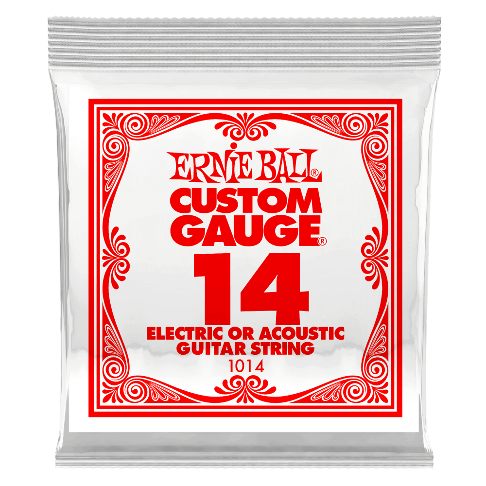 Ernie Ball Single String, Plain Steel, .014 - A Strings