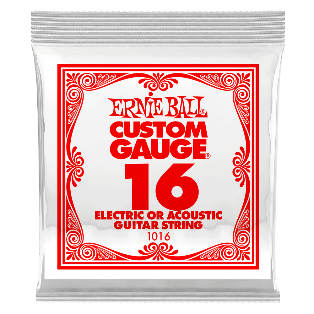 Ernie Ball Single String, Plain Steel, .016 - A Strings