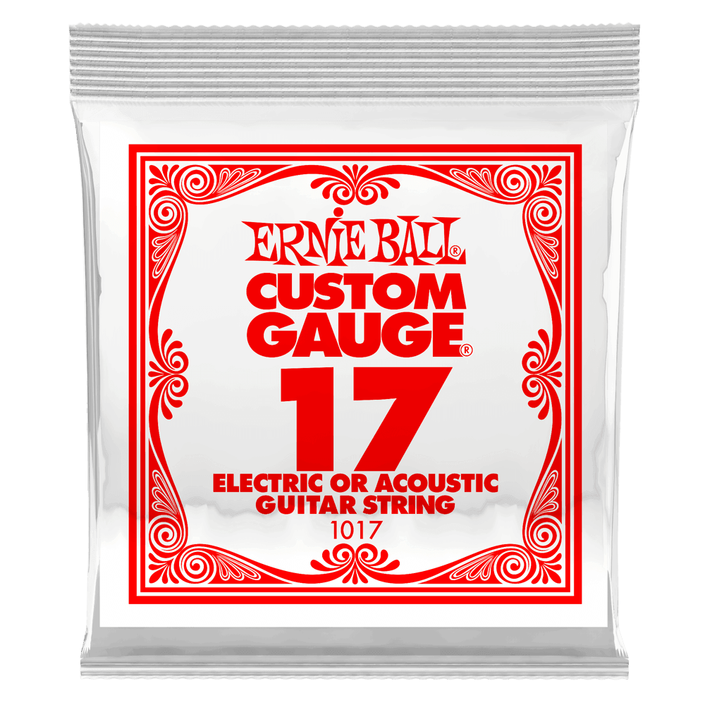 Ernie Ball Single String, Plain Steel, .017 - A Strings