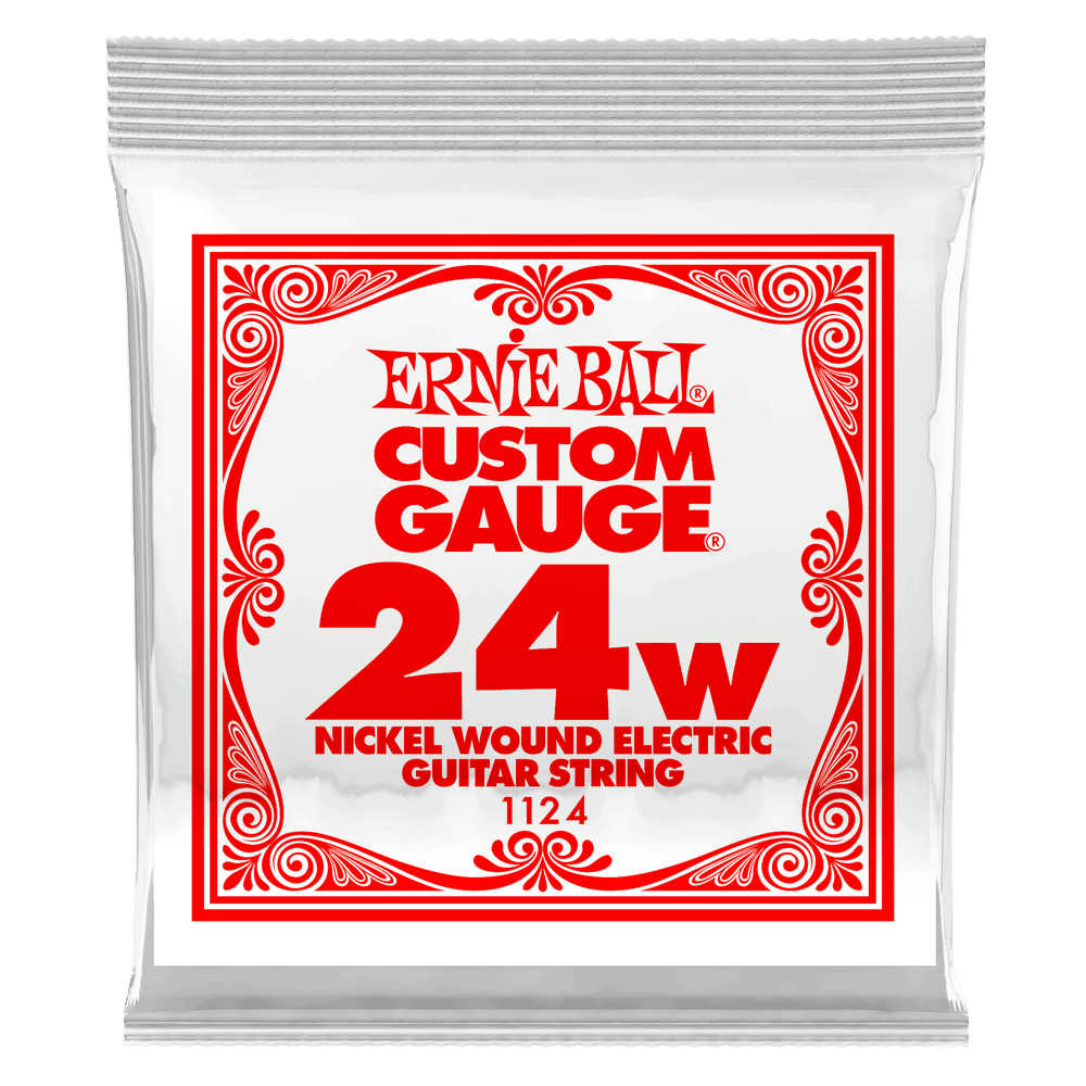 Ernie Ball Single String, Nickel Wound, .024 - A Strings