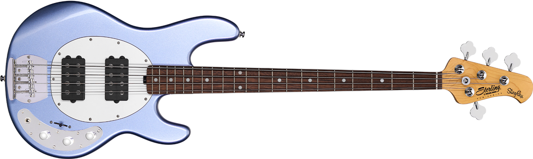 Sterling SUB RAY4 HH Bass Guitar, Lake Blue Metallic