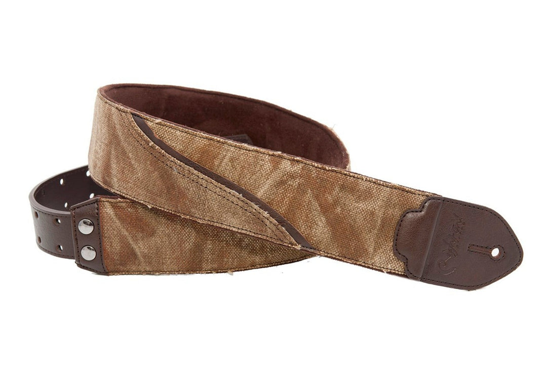 RightOn! Guitar Strap, Funky Collection, Waves Brown