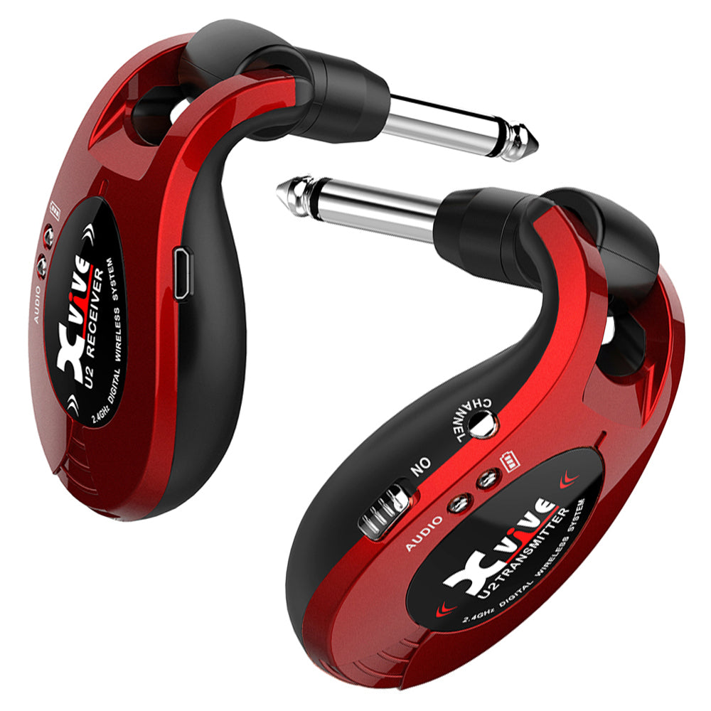 Xvive Wireless Guitar System, Metallic Red