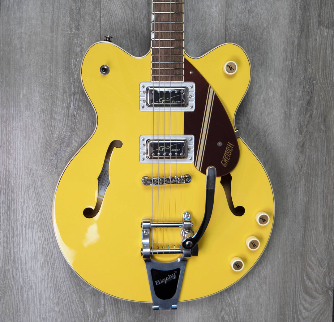 Gretsch G2604T Limited Edition Streamliner Rally II Center Block with Bigsby, Laurel Fingerboard, Two-Tone Bamboo Yellow/Copper Metallic