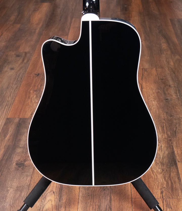 Takamine EF341SC Dreadnought Acoustic Guitar, Cedar Top, Black Gloss