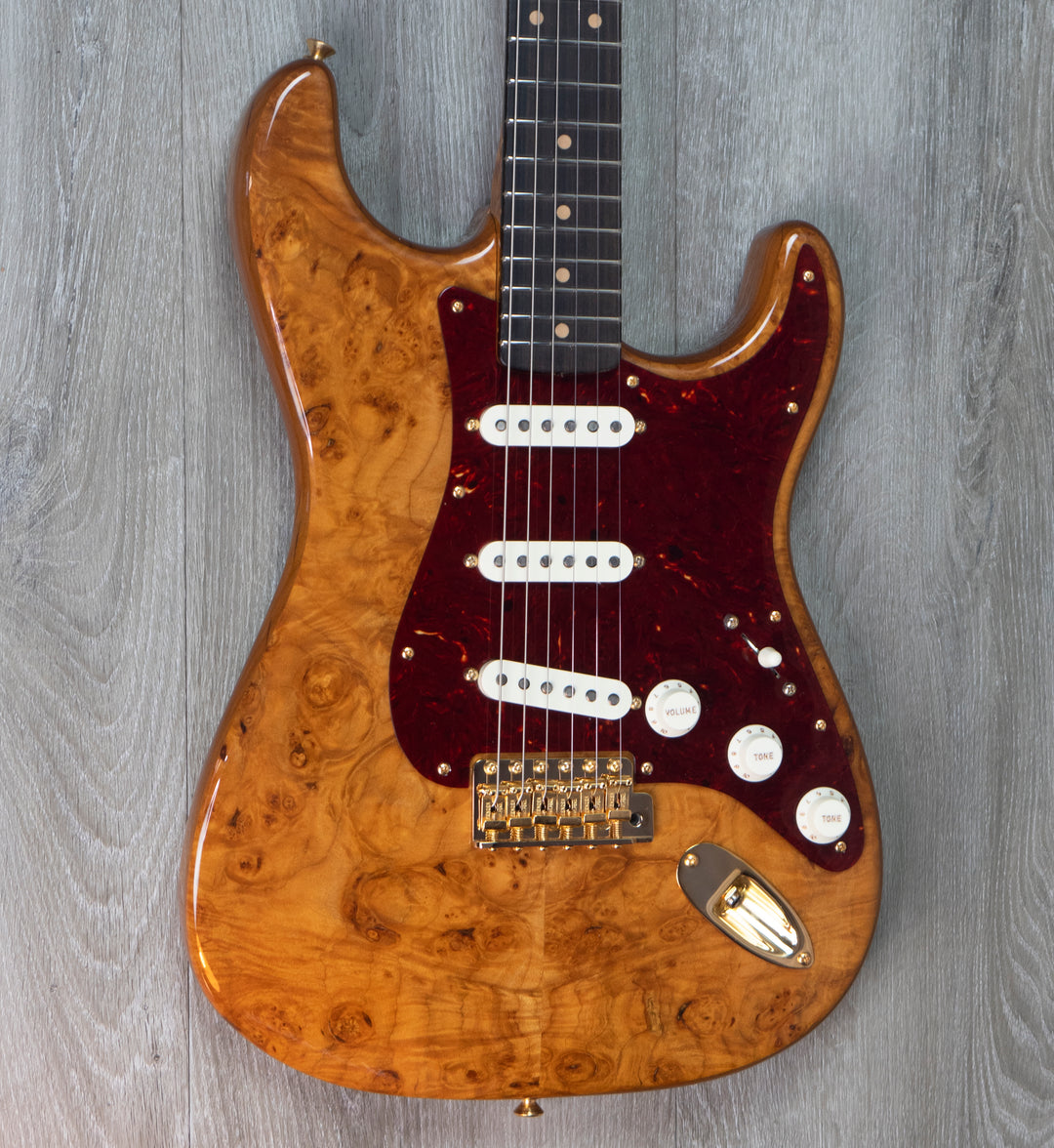 Fender Custom Shop Artisan Maple Burl Strat NOS, Ebony Madagascar Fingerboard, Aged Natural