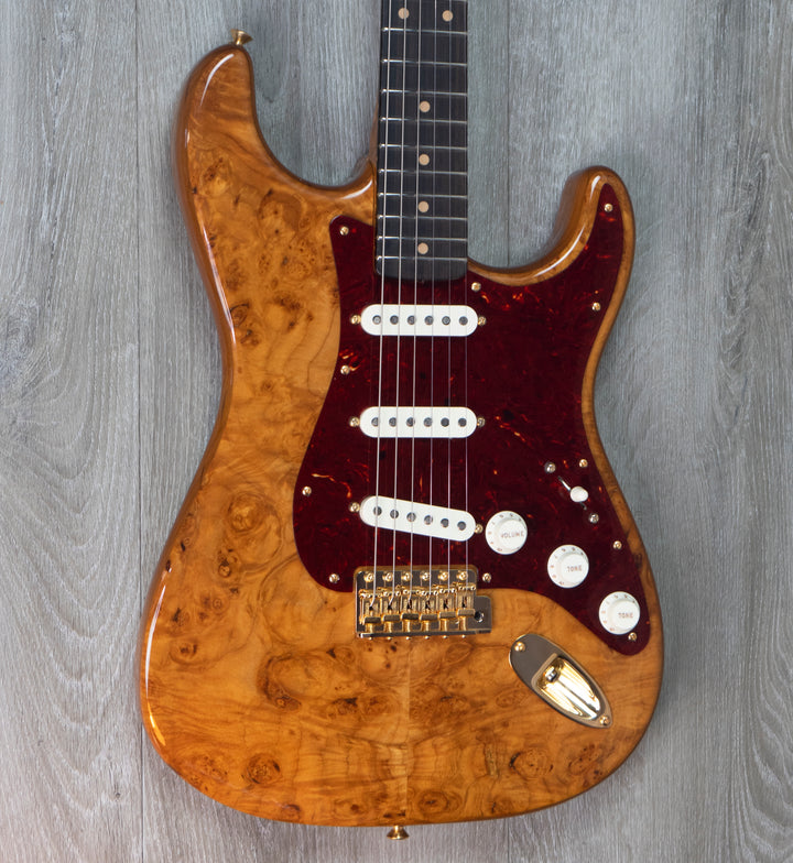 Fender Custom Shop Artisan Maple Burl Strat NOS, Ebony Madagascar Fingerboard, Aged Natural