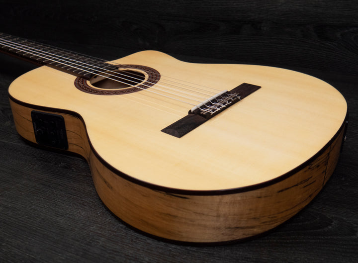 Cordoba C5-CET Limited Edition Electro-Classical Guitar, Solid Spruce Top, Spalted Maple Back and Sides