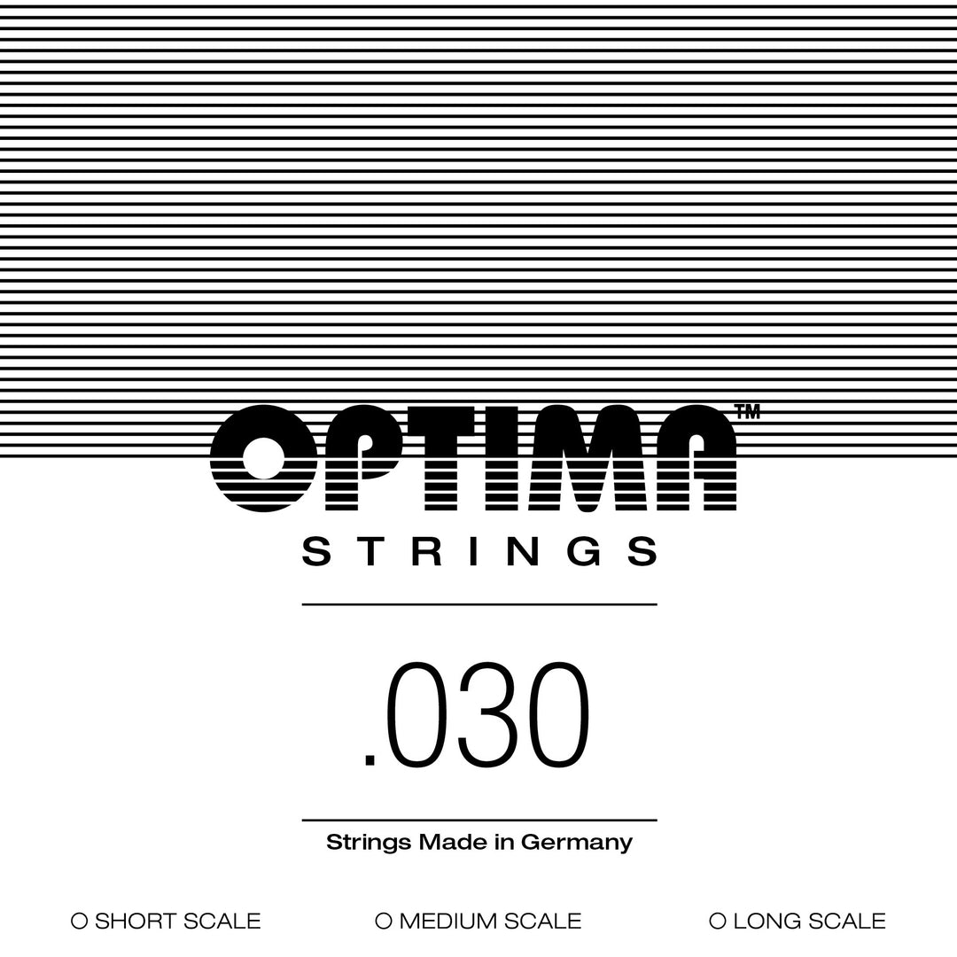 Optima Single String, Bass, Chrome, .030 - High C