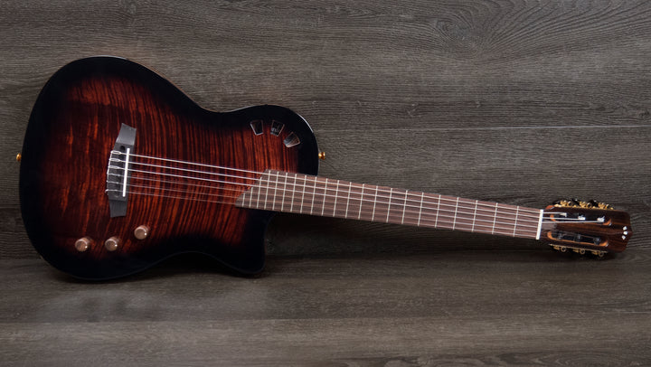 Cordoba Stage Guitar, Chambered Electro-Acoustic Classical, Edge Burst