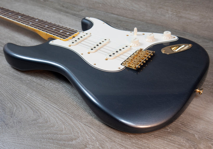 Fender Custom Shop Limited Edition '65 Strat DLX Closet Classic With Gold Hardware - Charcoal Frost Metallic