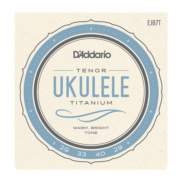 D'Addario Titanium Ukulele String Set, EJ87C Concert - A Strings